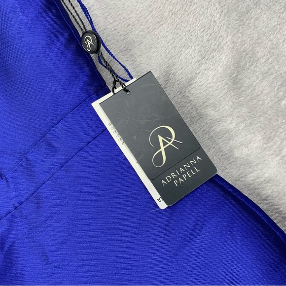 Adrianna Papell Cobalt Blue Mini Dress. Size 4. Short Sleeve, Back-out. (NWT) - Picture 6 of 6